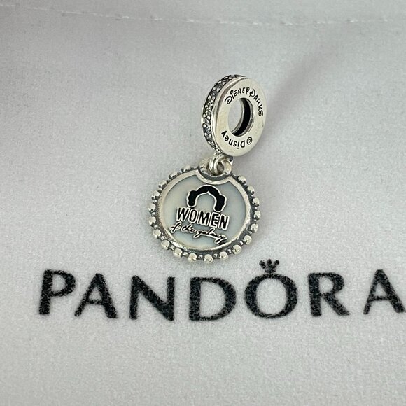 Disney Parks Pandora Star Wars Princess Leia Dangle Charm Women of the Galaxy - Picture 1 of 4